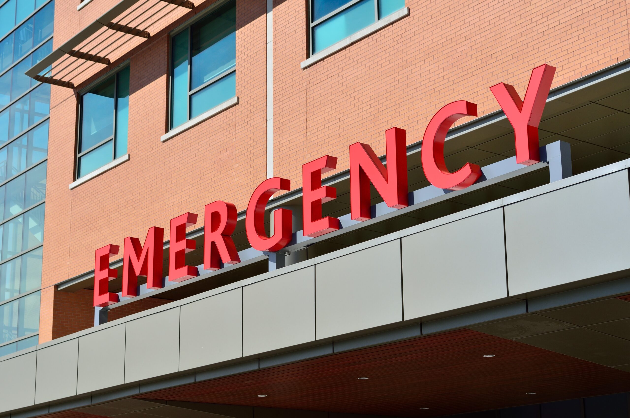 A hospital emergency room entrance