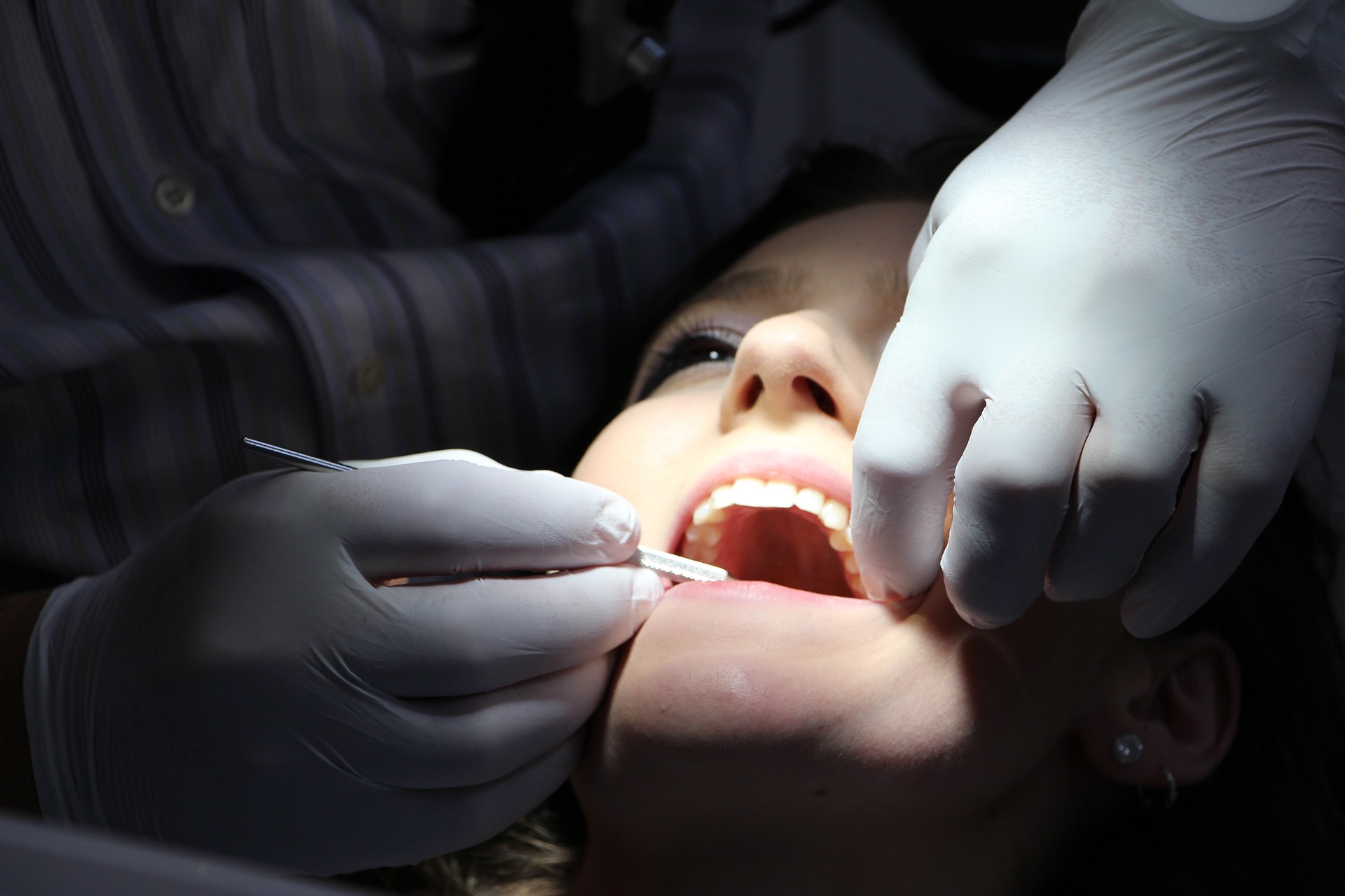 Dental work being performed on a patient