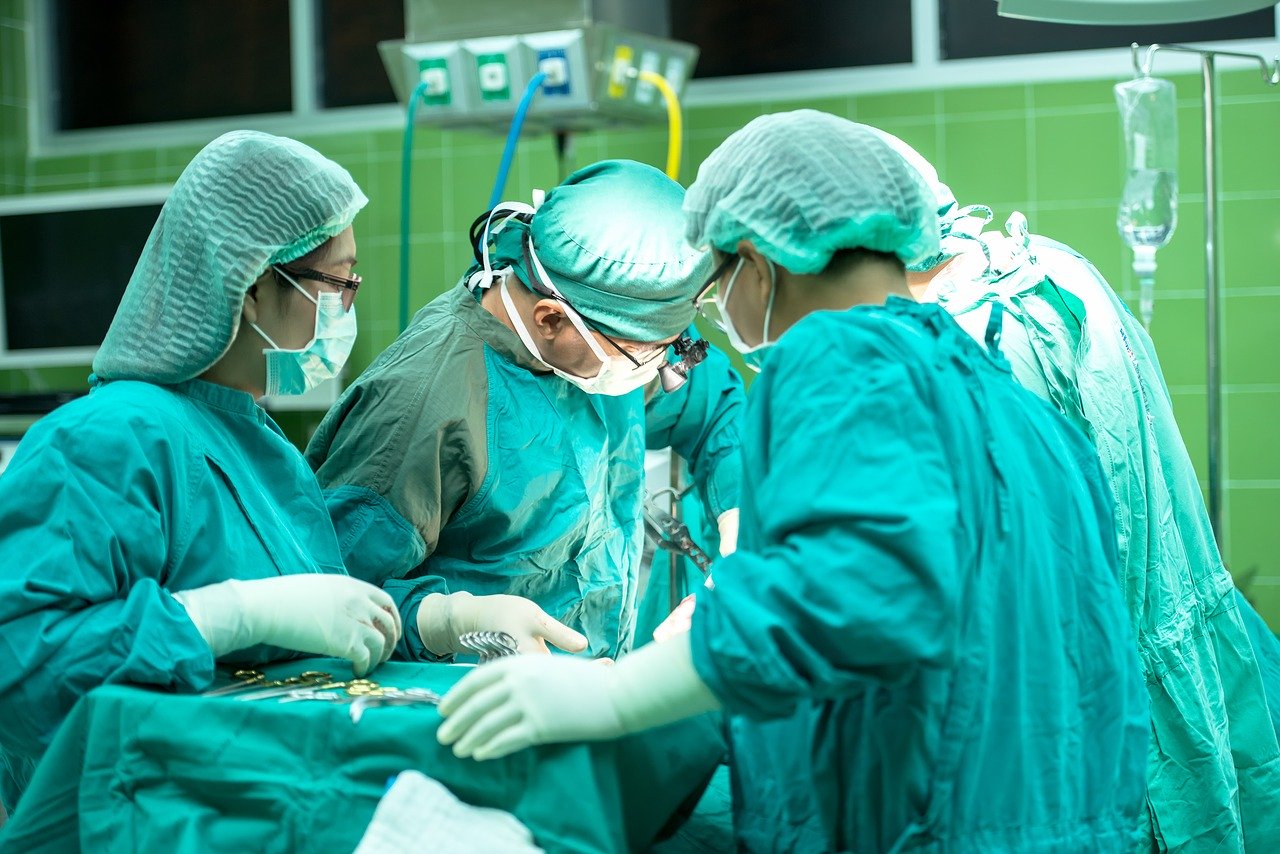 doctors working on a surgery