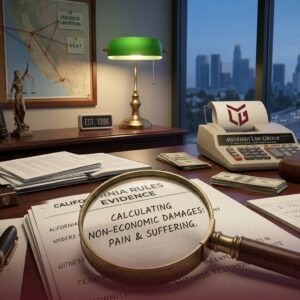 Mesriani Law Group Los Angeles attorney utilizing forensic holographic technology to audit medical bills and calculate future lost earning capacity